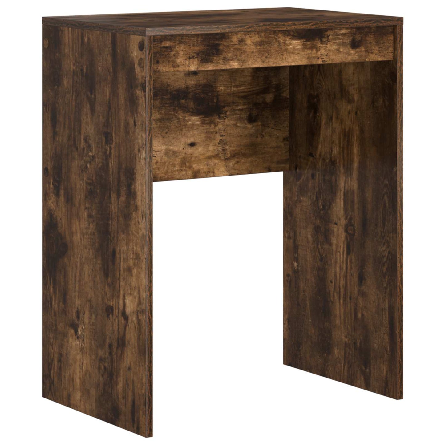 Desk with Drawer with Shelf with Storage 2 pcs Smoked Oak