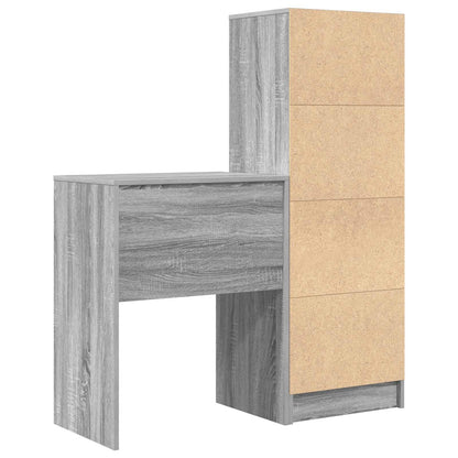 Desk Grey Sonoma 105.5 x 34 x 127 cm 2 pcs