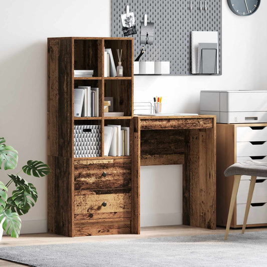 Desk Old Wood 105.5 x 34 x 127 cm 2 pcs