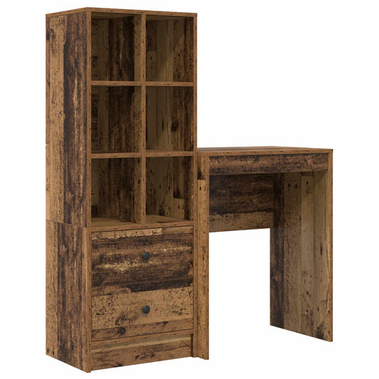 Desk Old Wood 105.5 x 34 x 127 cm 2 pcs