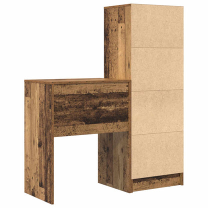 Desk Old Wood 105.5 x 34 x 127 cm 2 pcs