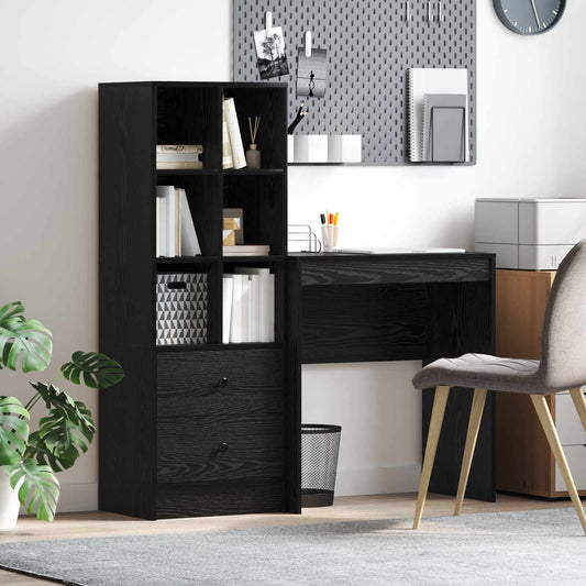 Desk Black Oak 115.5 x 40 x 127 cm 2 pcs