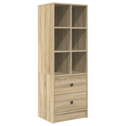 Desk with Drawer with Shelf with Storage 2 pcs Sonoma Oak