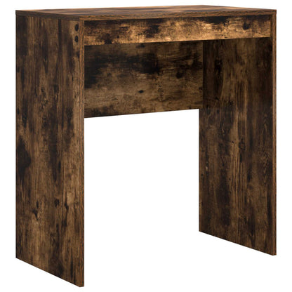 Desk with Drawer with Shelf with Storage 2 pcs Smoked Oak