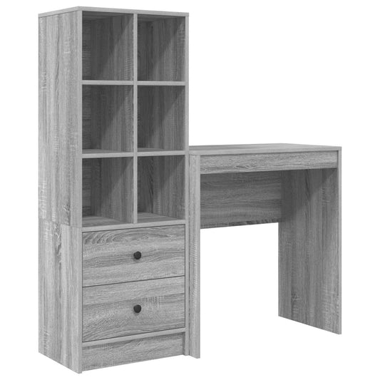 Desk Grey Sonoma 115.5 x 40 x 127 cm 2 pcs