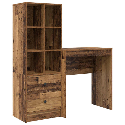 Desk Old Wood 115.5 x 40 x 127 cm 2 pcs