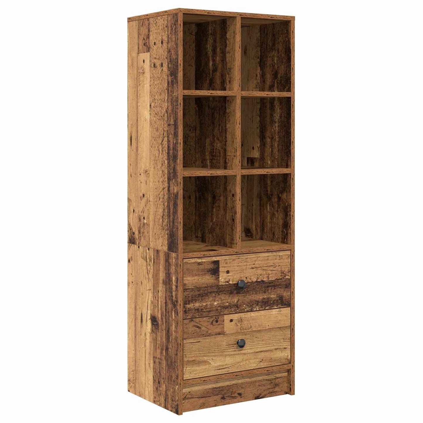 Desk with Drawer with Shelf with Storage 2 pcs Old Wood