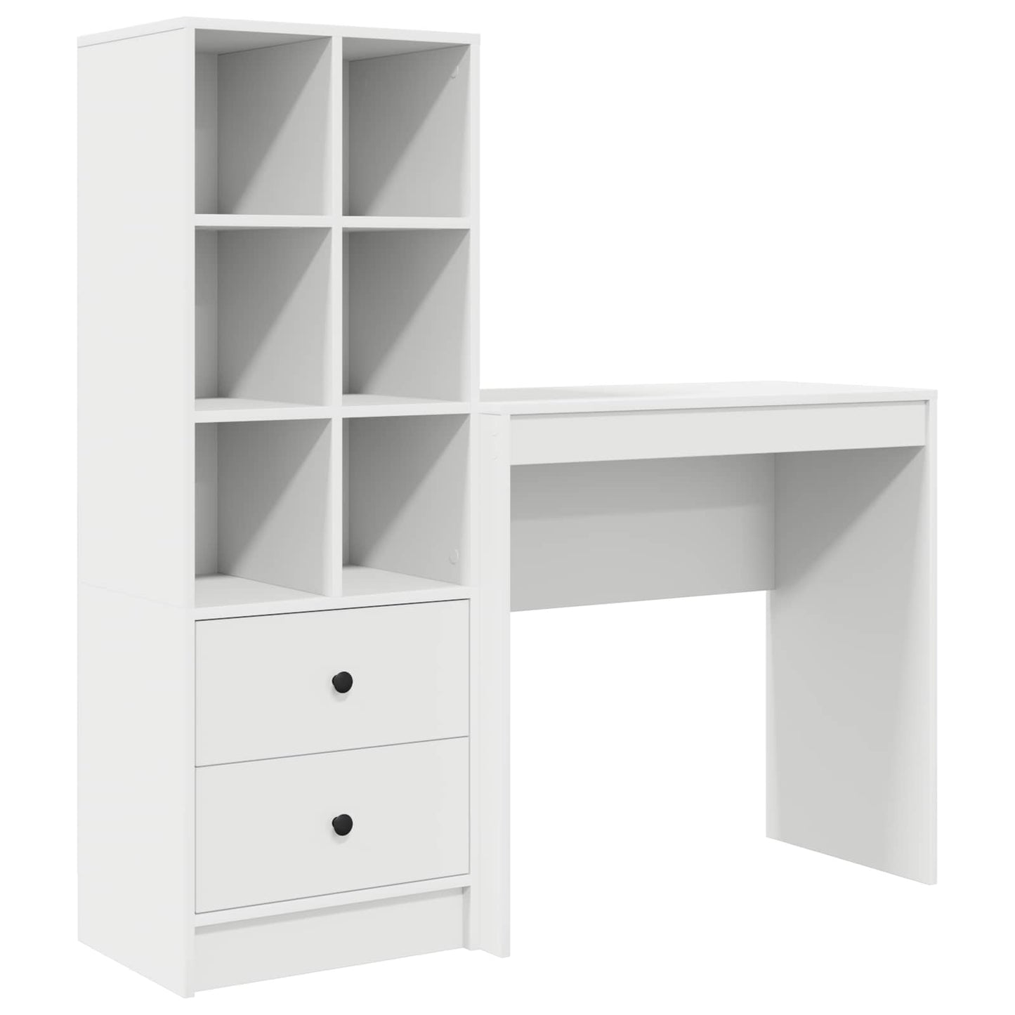 Desk White 125.5 x 40 x 127 cm 2 pcs