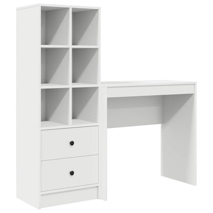 Desk White 125.5 x 40 x 127 cm 2 pcs