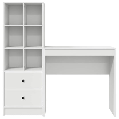 Desk White 125.5 x 40 x 127 cm 2 pcs