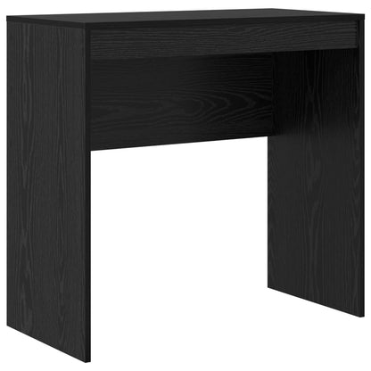Desk with Drawer with Shelf with Storage 2 pcs Black Oak
