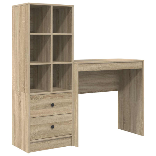 Desk Sonoma Oak 125.5 x 40 x 127 cm 2 pcs