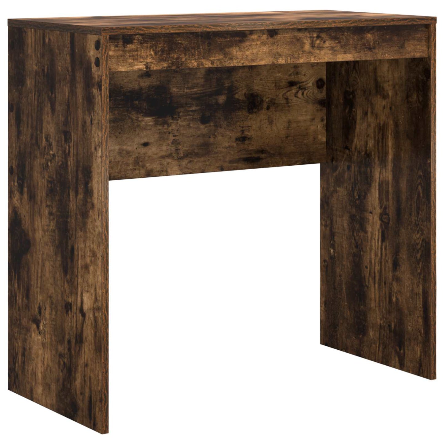 Desk with Drawer with Shelf with Storage 2 pcs Smoked Oak
