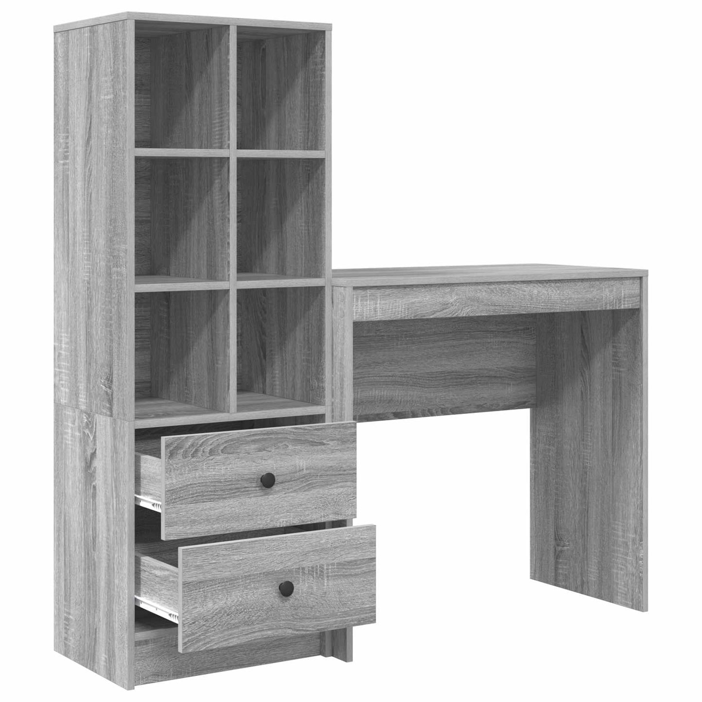 Desk Grey Sonoma 125.5 x 40 x 127 cm 2 pcs
