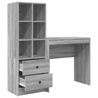 Desk Grey Sonoma 125.5 x 40 x 127 cm 2 pcs