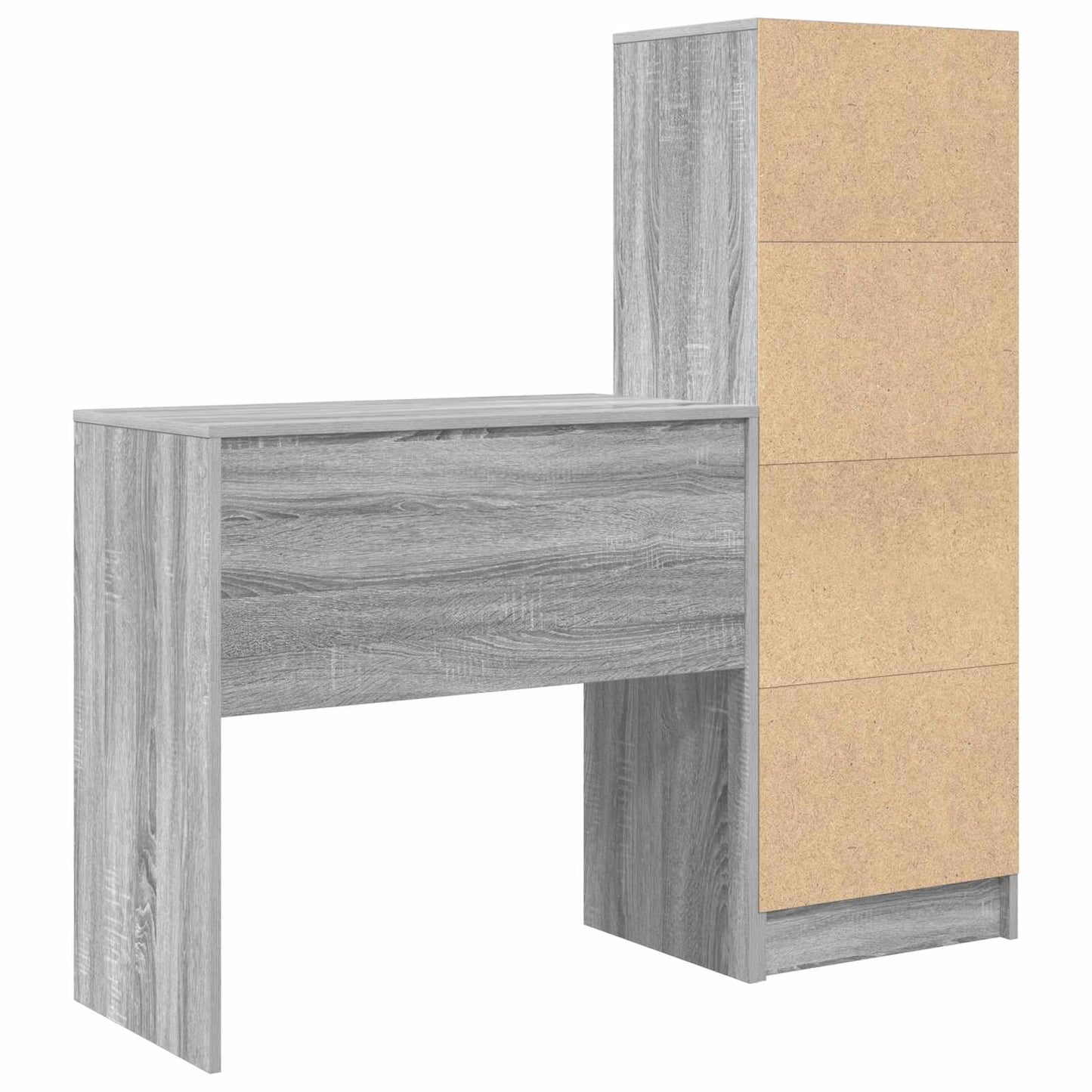 Desk Grey Sonoma 125.5 x 40 x 127 cm 2 pcs