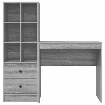 Desk Grey Sonoma 125.5 x 40 x 127 cm 2 pcs