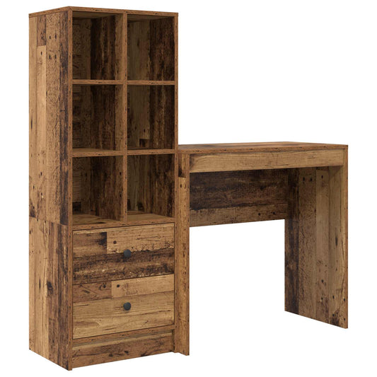 Desk Old Wood 125.5 x 40 x 127 cm 2 pcs