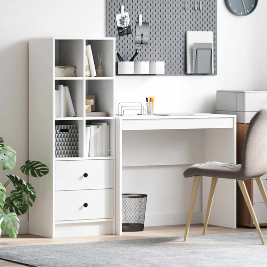 Desk White 135.5 x 40 x 127 cm 2 pcs