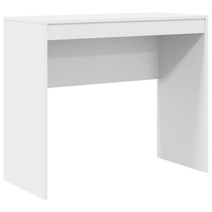 Desk with Drawer with Shelf with Storage 2 pcs White