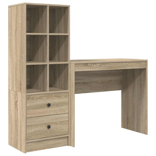 Desk Sonoma Oak 135.5 x 40 x 127 cm 2 pcs