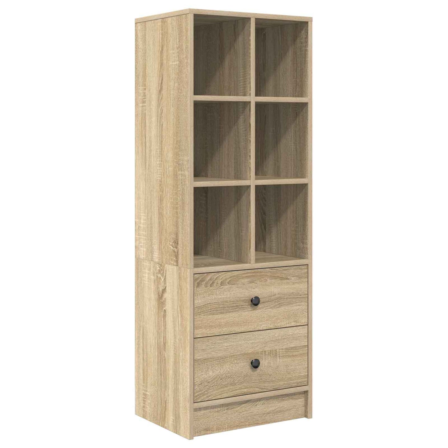 Desk with Drawer with Shelf with Storage 2 pcs Sonoma Oak