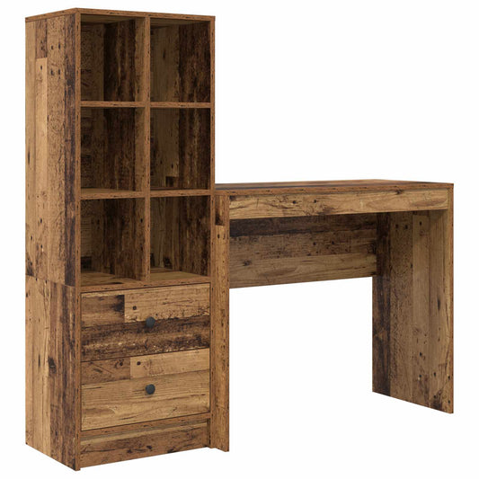 Desk Old Wood 135.5 x 40 x 127 cm 2 pcs