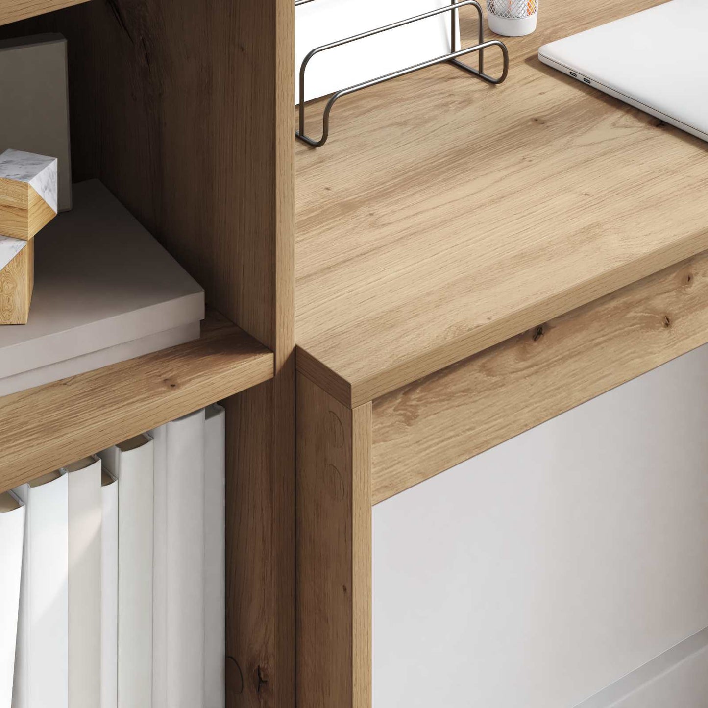 Desk Artisan Oak 135.5 x 40 x 127 cm 2 pcs