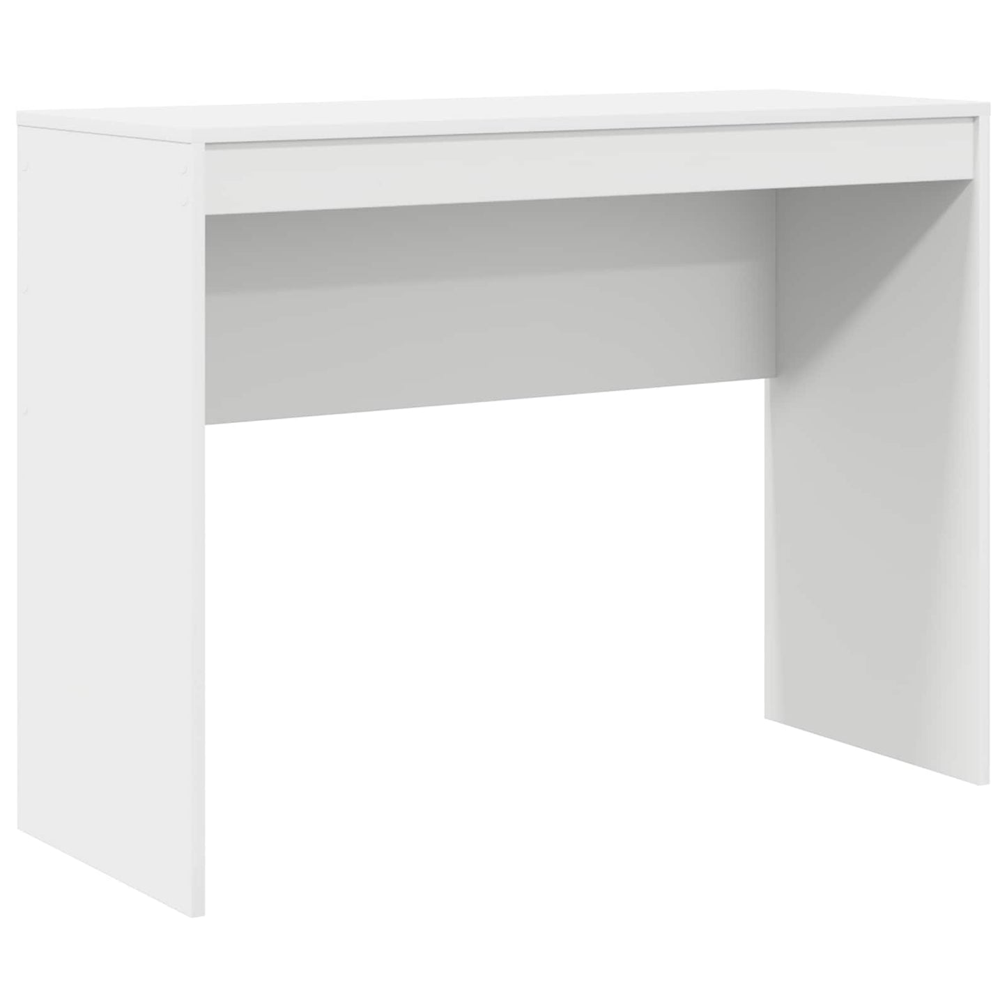 Desk with Drawer with Shelf with Storage 2 pcs White