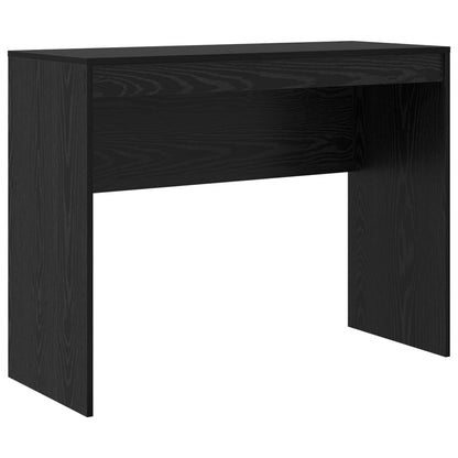 Desk with Drawer with Shelf with Storage 2 pcs Black Oak