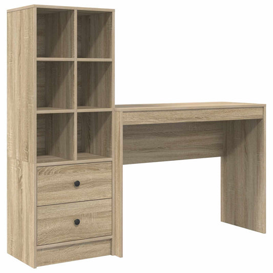 Desk Sonoma Oak 145.5 x 40 x 127 cm 2 pcs