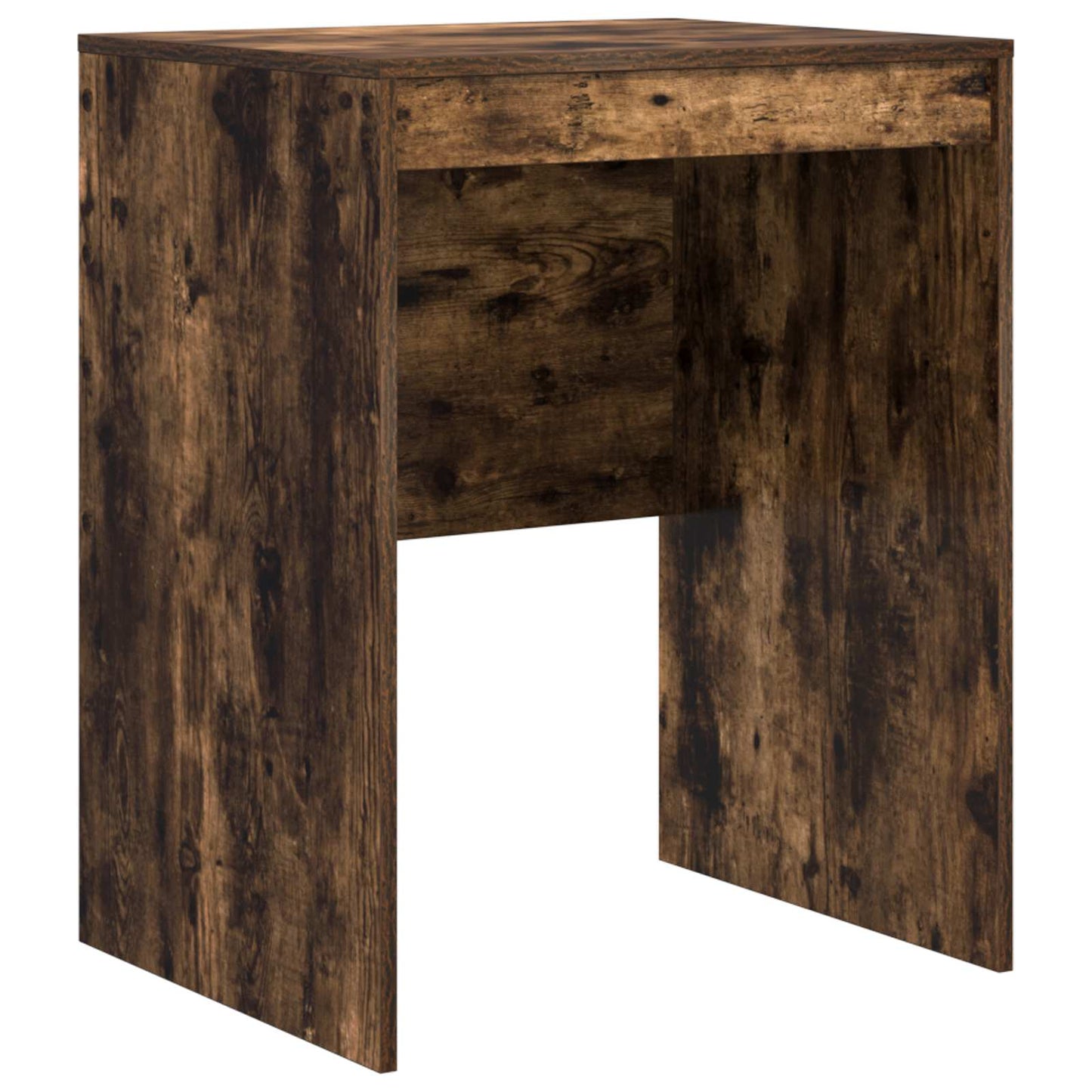 Desk with Drawer with Shelf with Storage 2 pcs Smoked Oak