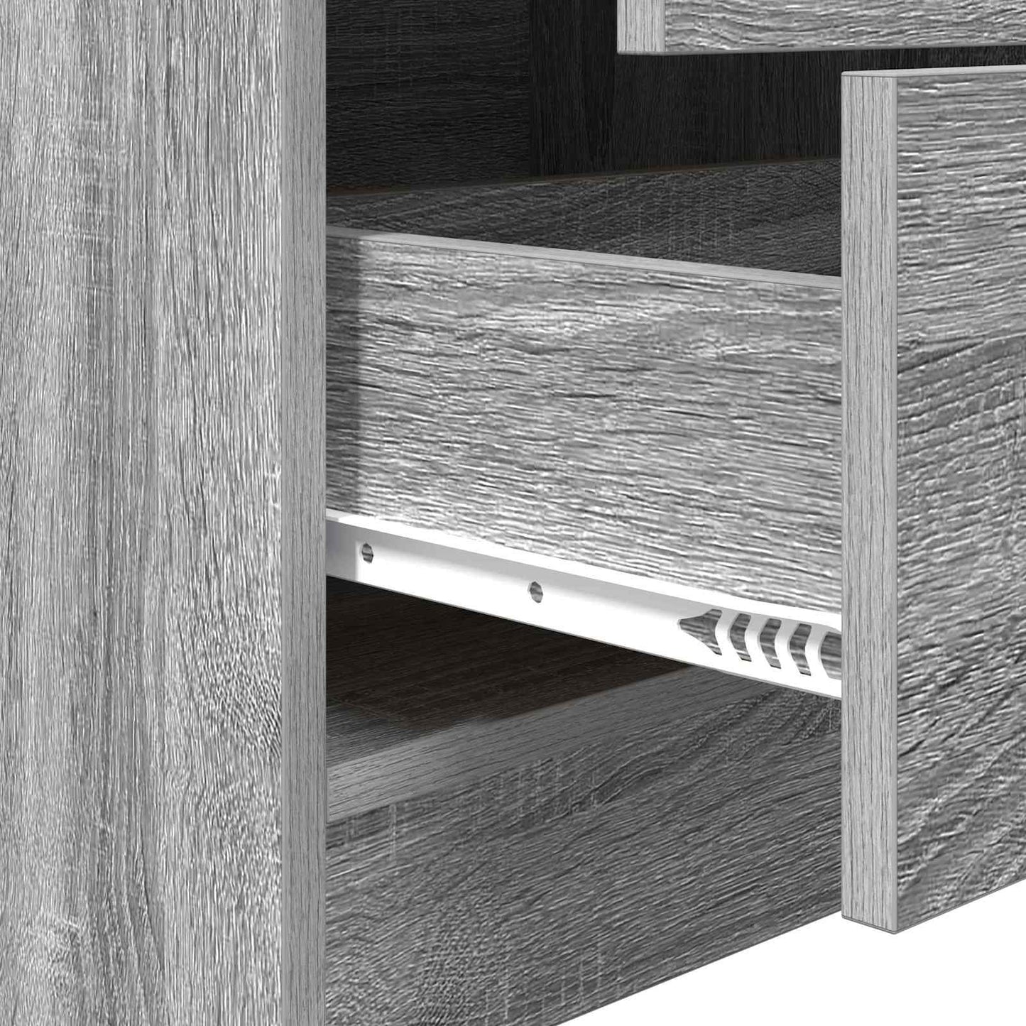 Desk with Drawer with Shelf with Storage 2 pcs Grey Sonoma