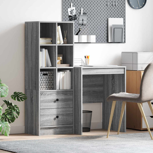 Desk Grey Sonoma 105.5 x 50 x 127 cm 2 pcs