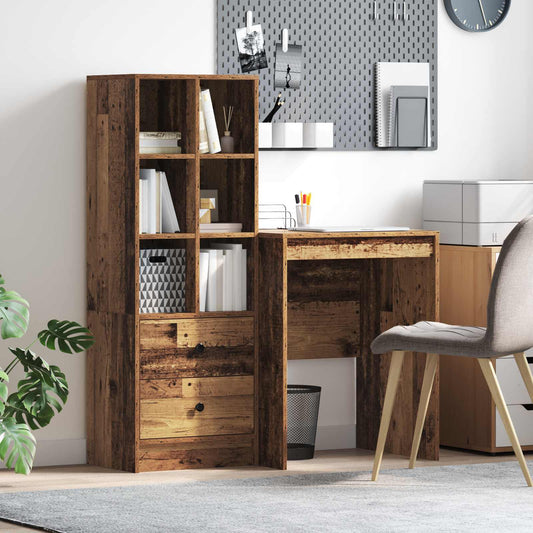 Desk Old Wood 105.5 x 50 x 127 cm 2 pcs