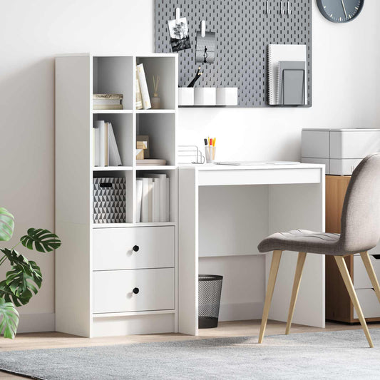 Desk White 115.5 x 50 x 127 cm 2 pcs