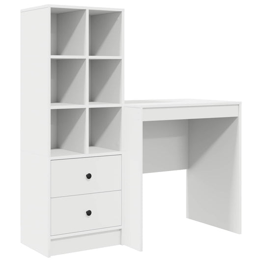 Desk White 115.5 x 50 x 127 cm 2 pcs