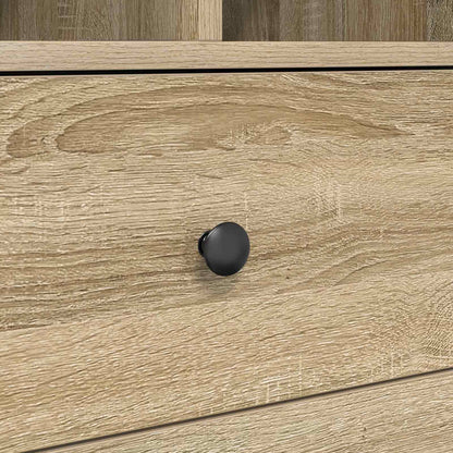 Desk with Drawer with Shelf with Storage 2 pcs Sonoma Oak