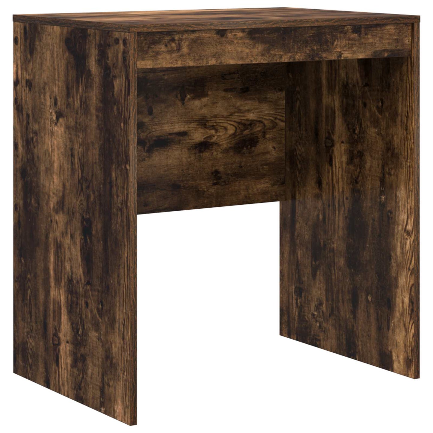 Desk with Drawer with Shelf with Storage 2 pcs Smoked Oak