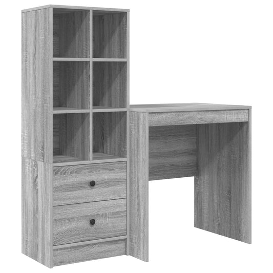 Desk Grey Sonoma 115.5 x 50 x 127 cm 2 pcs