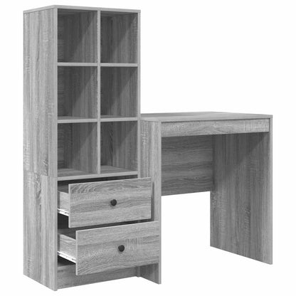 Desk Grey Sonoma 115.5 x 50 x 127 cm 2 pcs