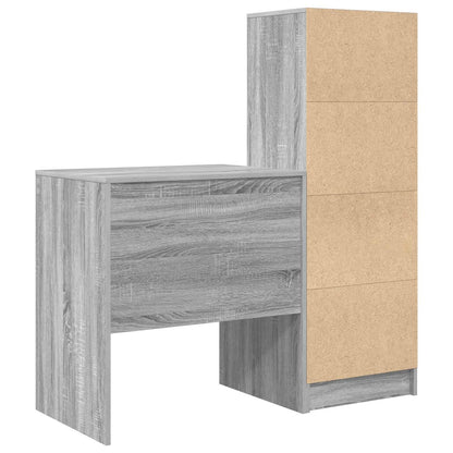 Desk Grey Sonoma 115.5 x 50 x 127 cm 2 pcs