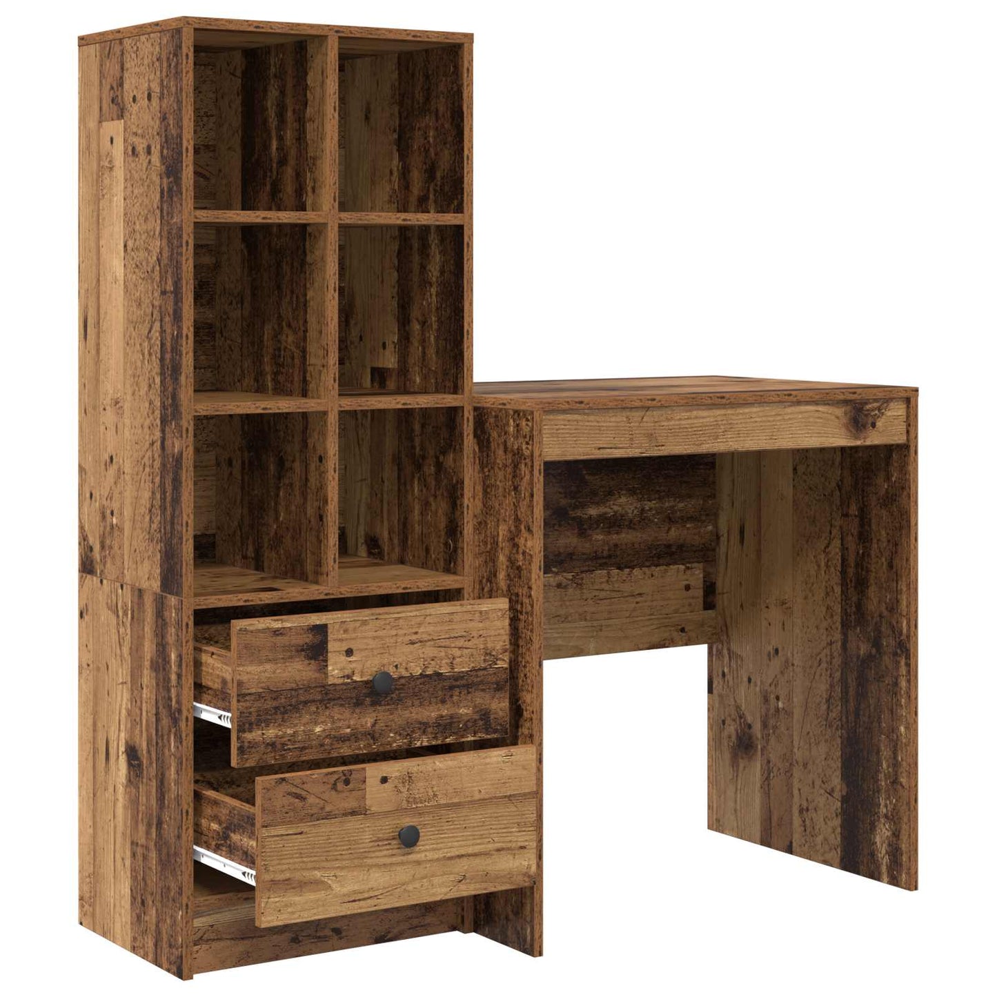 Desk Old Wood 115.5 x 50 x 127 cm 2 pcs