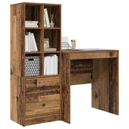 Desk Old Wood 115.5 x 50 x 127 cm 2 pcs