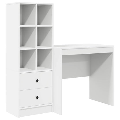 Desk White 125.5 x 50 x 127 cm 2 pcs