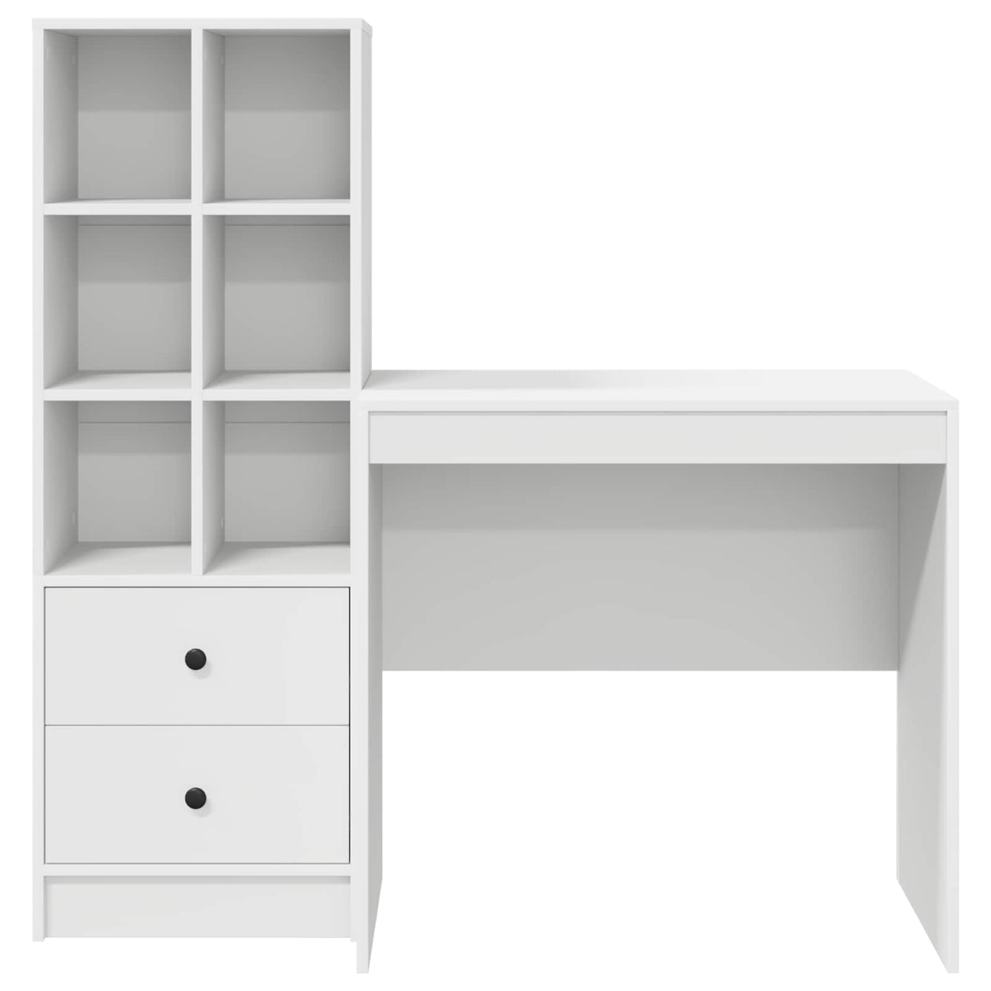 Desk White 125.5 x 50 x 127 cm 2 pcs