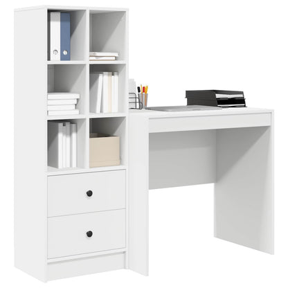 Desk White 125.5 x 50 x 127 cm 2 pcs