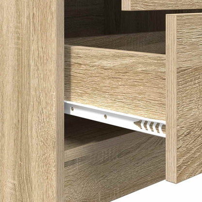 Desk with Drawer with Shelf with Storage 2 pcs Sonoma Oak