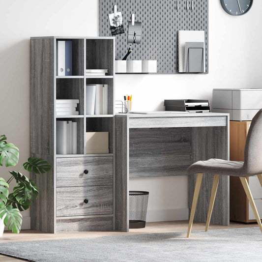 Desk Grey Sonoma 125.5 x 50 x 127 cm 2 pcs