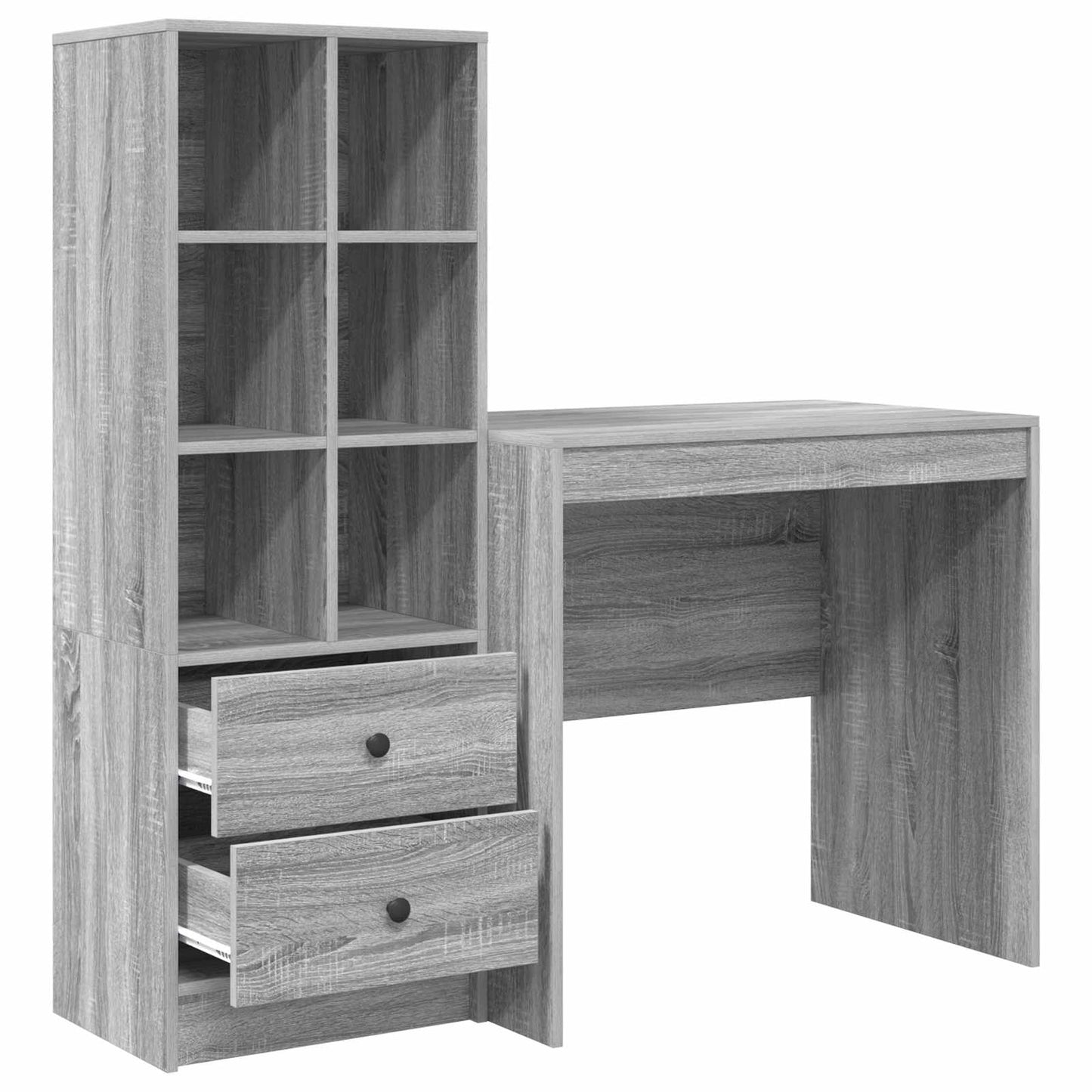 Desk Grey Sonoma 125.5 x 50 x 127 cm 2 pcs